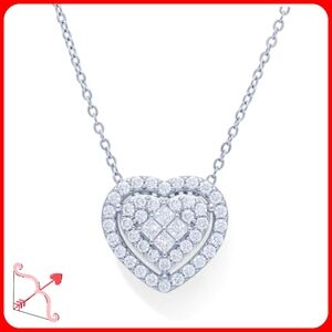 Macy's Heart Halo Pendant Necklace for Valentine's Day